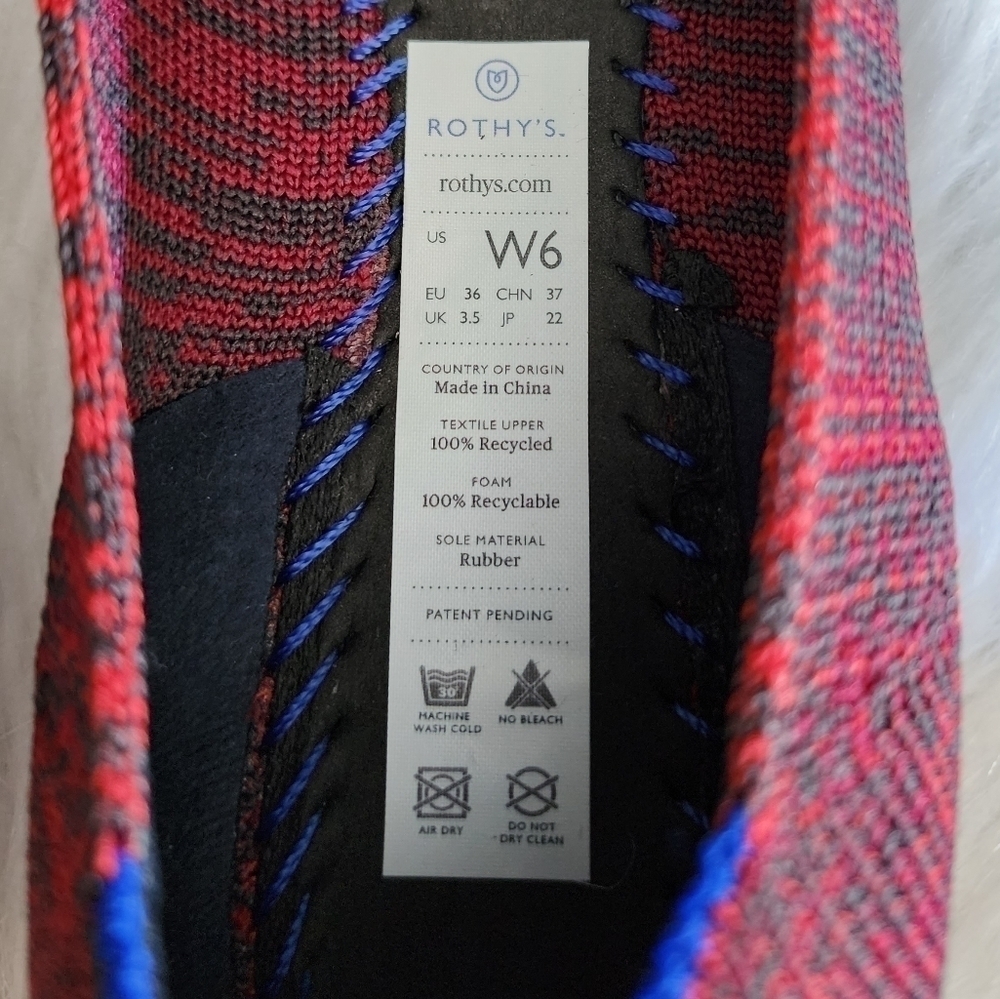 *NWOB* Rothy's The Point in Crimson Heather Red - Picture 8 of 8